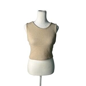SHEIN cropped sweater tank top Size small